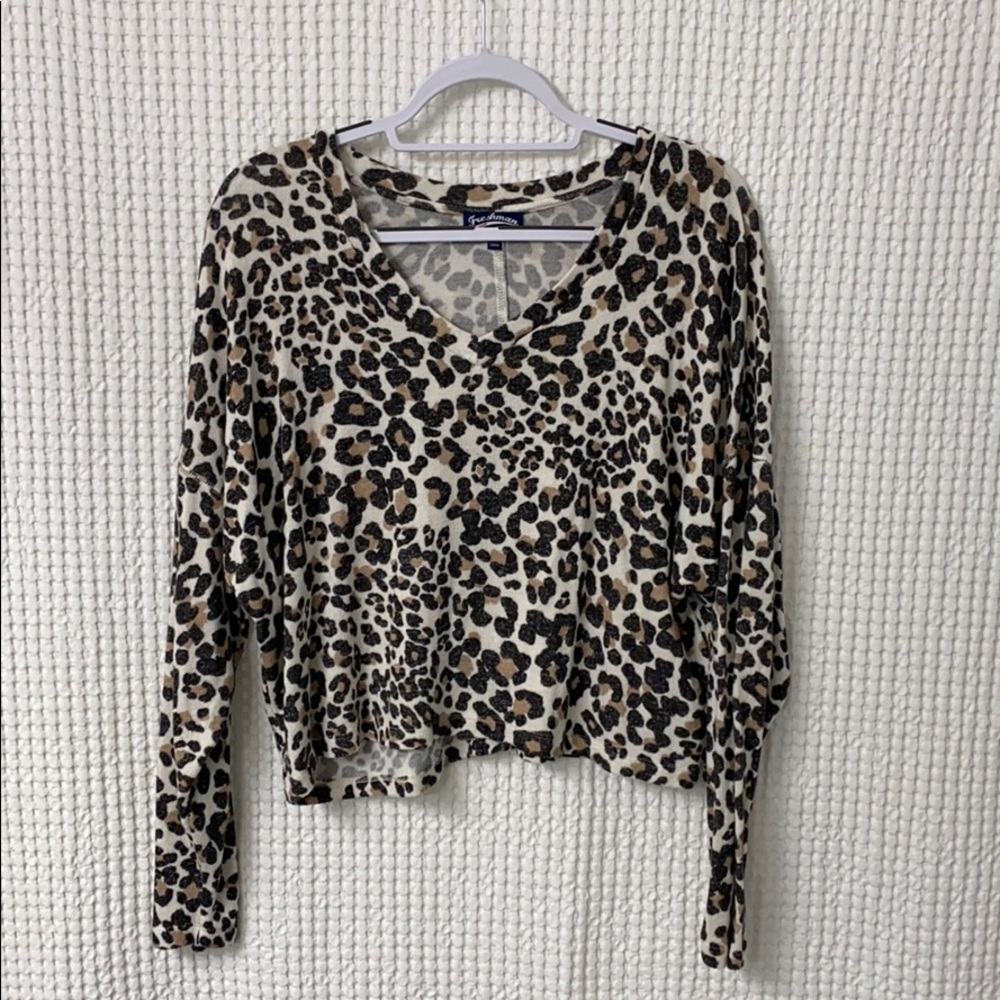 Leopard Vneck Sweater